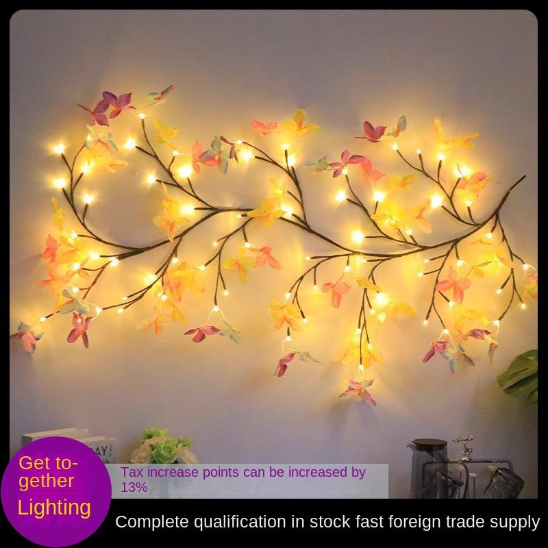 LED Butterfly Tree Rattan Lamp – Bendable Decorative Light For Romantic & Christmas Decor