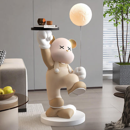 Luxury Bear LED Floor Lamp – Creative Large Ornament For Living Room & Home Decoration