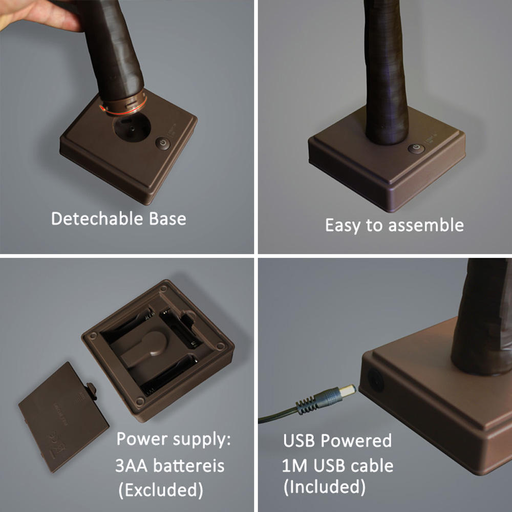 24 LED Tabletop Christmas Tree Lights – USB & Battery Powered Holiday Decoration