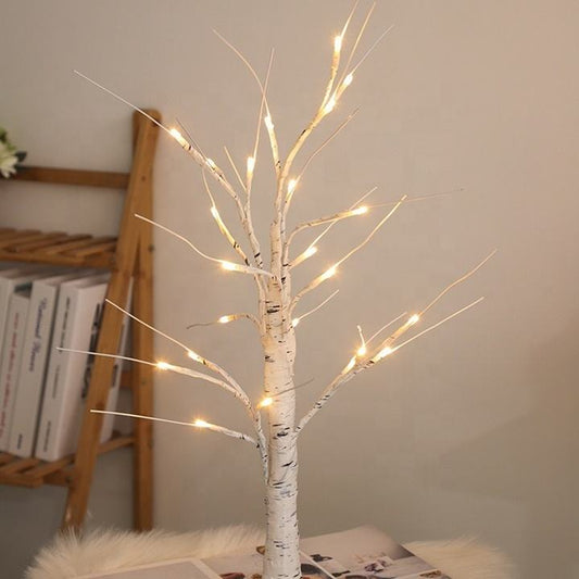 Modern LED String Table Light – Battery-Powered Artificial Birch Tree for Stage, Events & Home Decoration