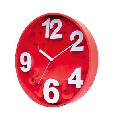 Large Plastic Wall Clock – 3D Digital Dial Design With Silent Movement