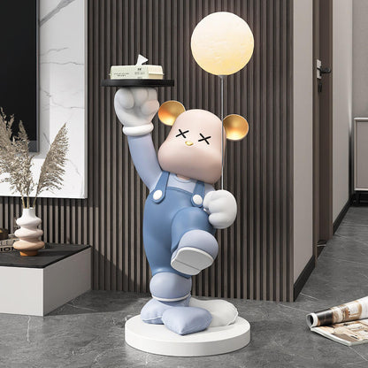 Luxury Bear LED Floor Lamp – Creative Large Ornament For Living Room & Home Decoration