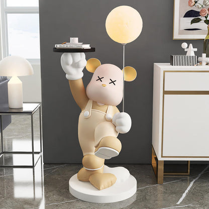 Luxury Bear LED Floor Lamp – Creative Large Ornament For Living Room & Home Decoration