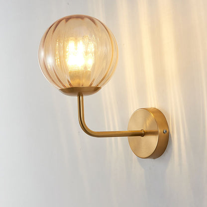 Golden LED Wall Lamp – Creative Indoor Light for Living Room, Bedroom & Corridor