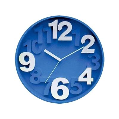 Large Plastic Wall Clock – 3D Digital Dial Design With Silent Movement