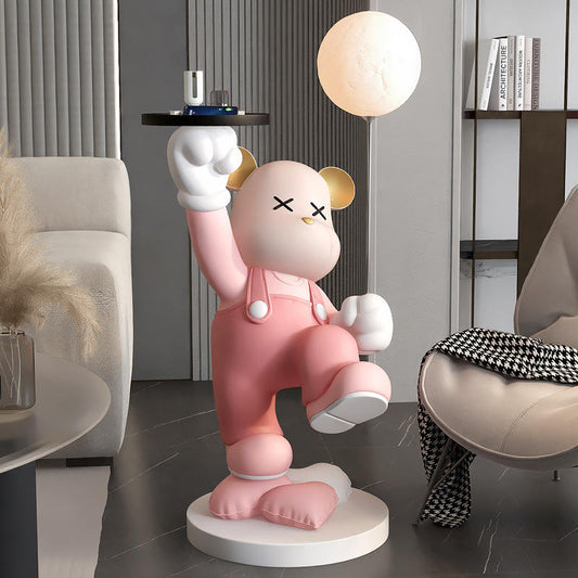 Luxury Bear LED Floor Lamp – Creative Large Ornament For Living Room & Home Decoration