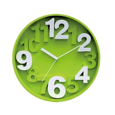 Large Plastic Wall Clock – 3D Digital Dial Design With Silent Movement