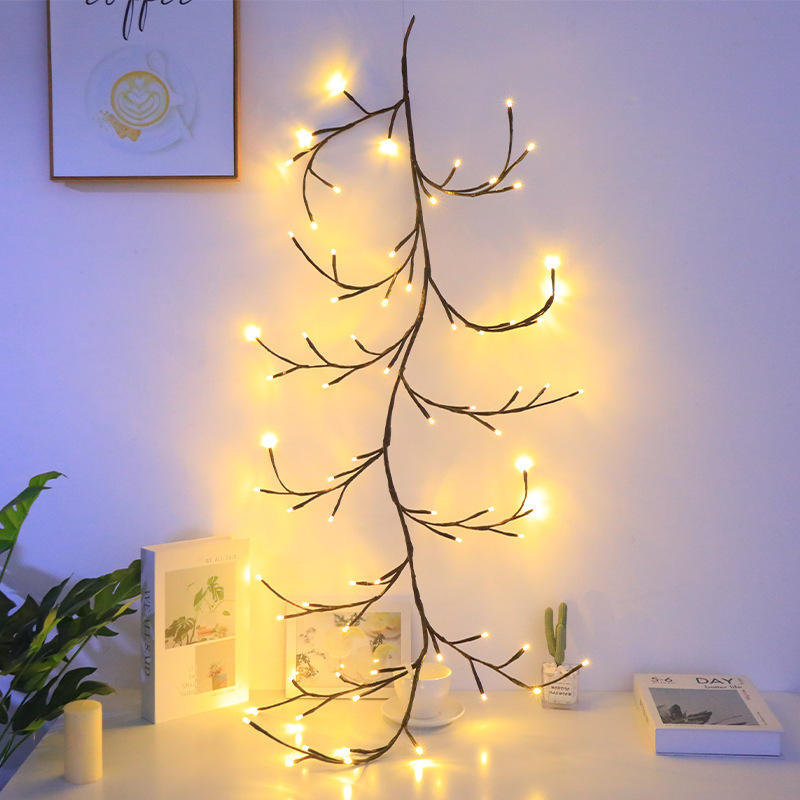 LED Butterfly Tree Rattan Lamp – Bendable Decorative Light For Romantic & Christmas Decor