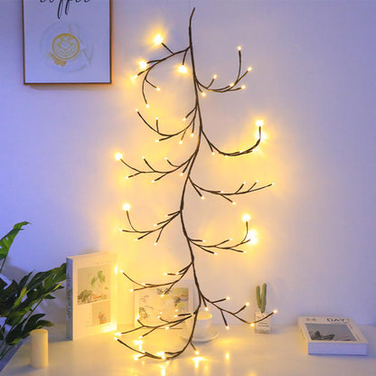 LED Butterfly Tree Rattan Lamp – Bendable Decorative Light For Romantic & Christmas Decor