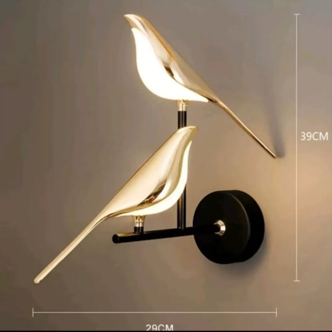 Luxury Bird Shape LED Wall Lamp – Modern European Style Decorative Light For Living Room & Corridor