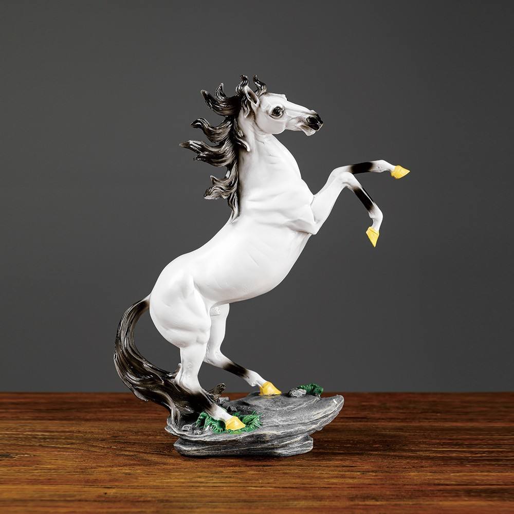 Modern Resin Horse Statue – Elegant Home & Office Decoration Gift Item