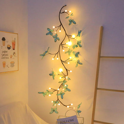 LED Butterfly Tree Rattan Lamp – Bendable Decorative Light For Romantic & Christmas Decor