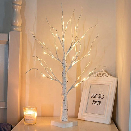 Modern LED String Table Light – Battery-Powered Artificial Birch Tree for Stage, Events & Home Decoration