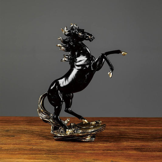 Modern Resin Horse Statue – Elegant Home & Office Decoration Gift Item