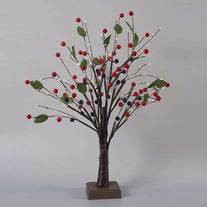 24 LED Tabletop Christmas Tree Lights – USB & Battery Powered Holiday Decoration