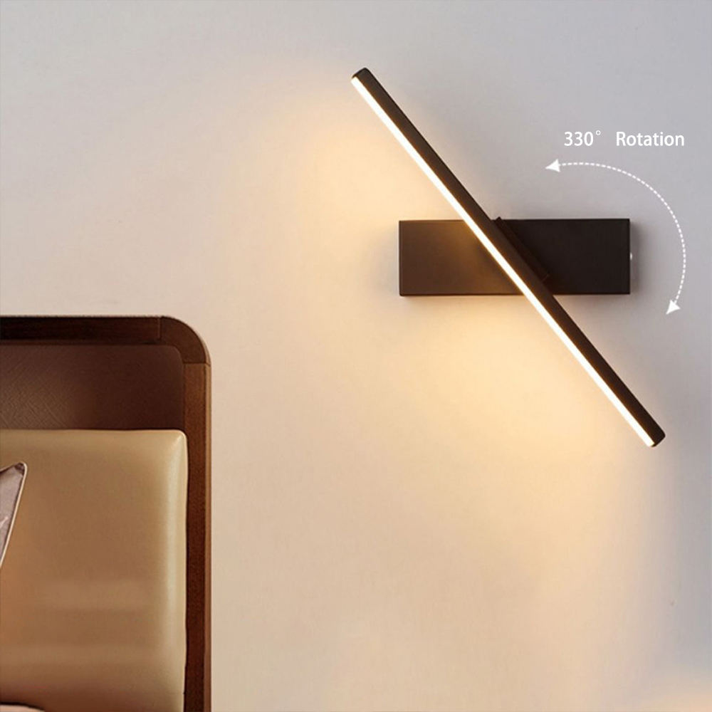 Modern Rotatable Wall Lamp – 330° Adjustable Interior Light For Bedroom, Living Room & Corridor