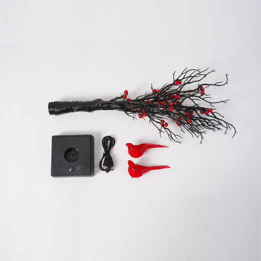 Prelit Black Christmas & Halloween Tree – Dual Power USB/Battery LED Festive Lights