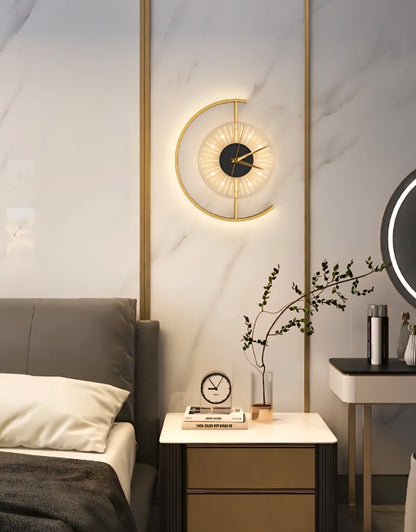 Zest LED Wall Clock – Decorative Charging Bedside Clock