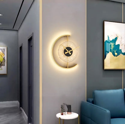 Zest LED Wall Clock – Decorative Charging Bedside Clock