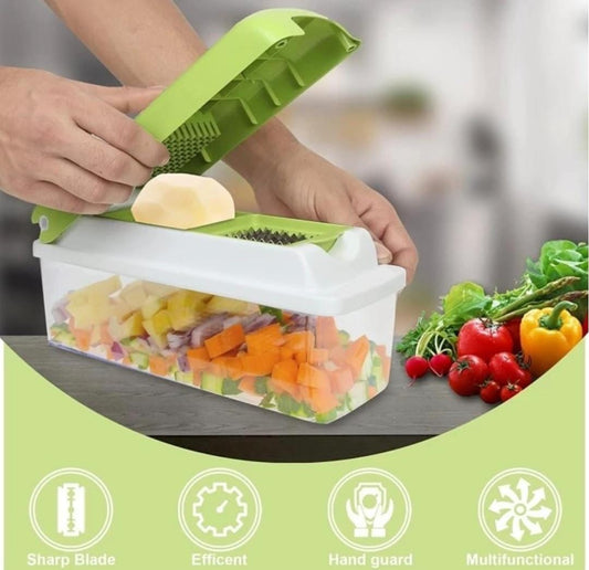 Zest 13-in-1 Multipurpose Chopper | Vegetable Cutter, Grater, Peeler & Slicer | Unbreakable & Easy-Clean Kitchen Tool