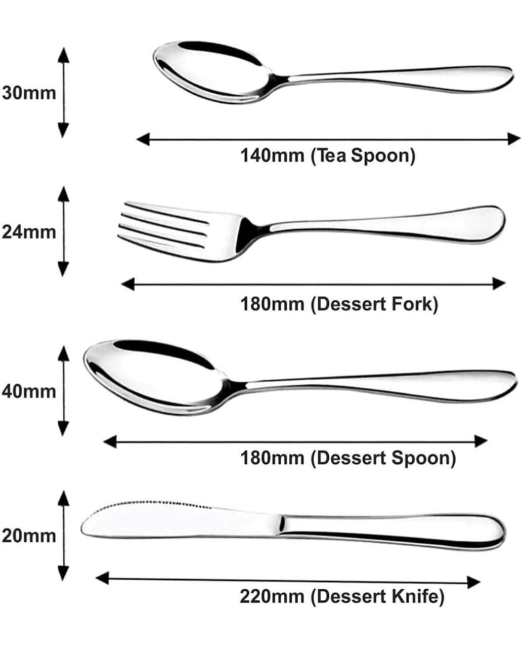 Zest  Gold Boston 24 Pcs Cutlery Set in Gift Box Packaging ,6 Dinner Spoon, 6 Dinner Fork, 6 Teaspoon, Six Dinner Knive