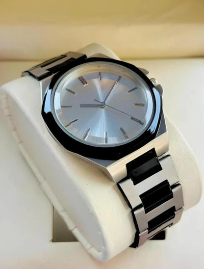 Premium Eddy Watch| Round Dial Men's Watch with Stainless Steel Strap Analog Watch By Zest - For Men ZM004