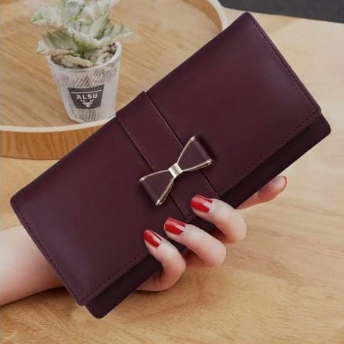 Zest Women's Maroon Faux Leather Hand Wallet Clutch Trendy | 6 Card Slots | Phone Pocket