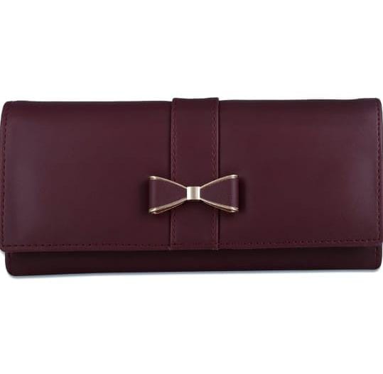 Zest Women's Maroon Faux Leather Hand Wallet Clutch Trendy | 6 Card Slots | Phone Pocket