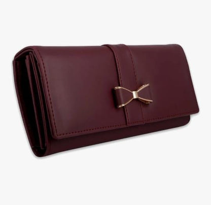Zest Women's Maroon Faux Leather Hand Wallet Clutch Trendy | 6 Card Slots | Phone Pocket