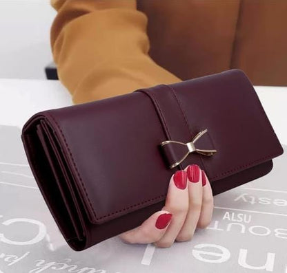 Zest Women's Maroon Faux Leather Hand Wallet Clutch Trendy | 6 Card Slots | Phone Pocket