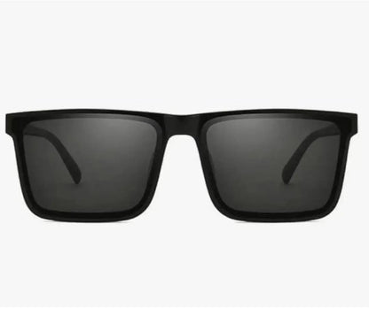 Zest Square Sunglasses – Black Frame | Fiber Body | Day Vision | Unisex