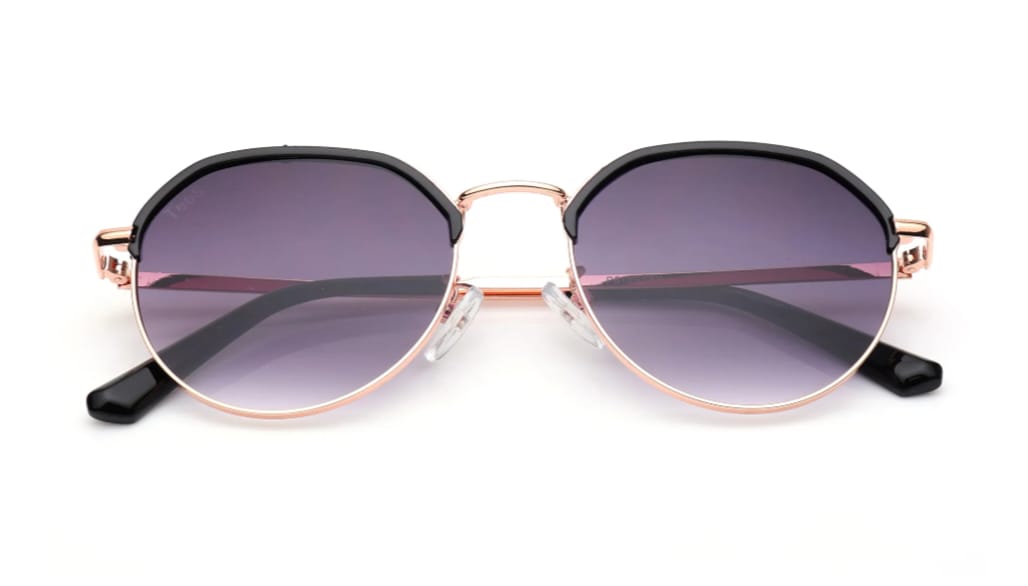 Zest  Grey Geometric Unisex Sunglasses | Stylish UV Protection ZESG18