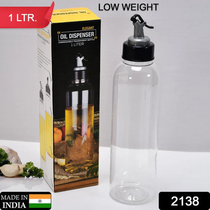 Zest Plastic Oil Dispenser – 1L Capacity with Lid & Drip-Free Design | Plastic with Lid & Drip-Free Spout