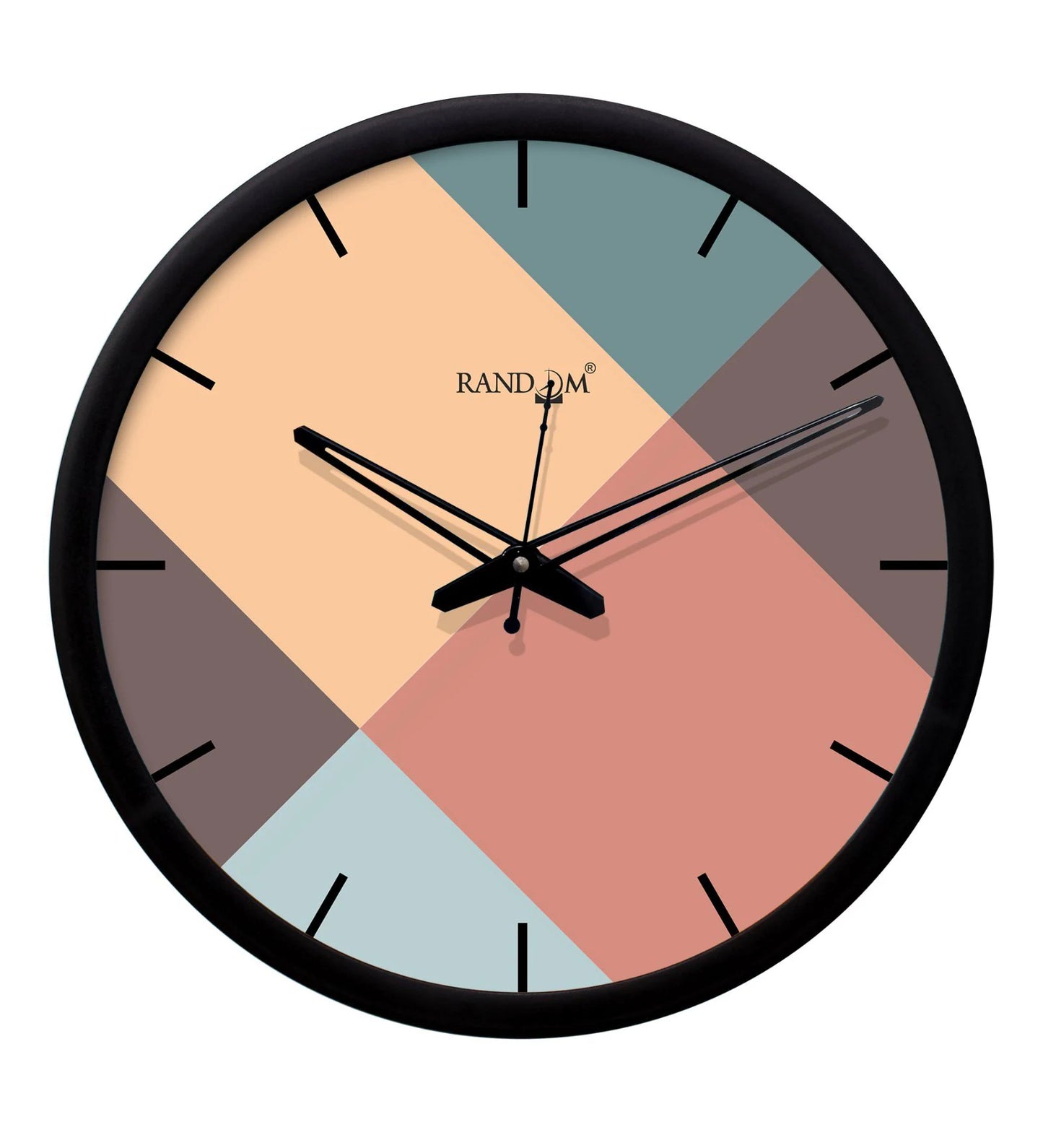 Zest Classic Black Round Wall Clock – Timeless Design for Every Space