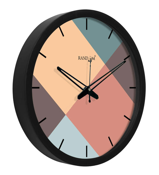 Zest Classic Black Round Wall Clock – Timeless Design for Every Space
