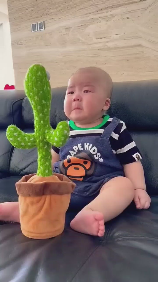 Talking Cactus Toy |Dancing & Repeating Fun for Babies | Rechargeable Musical Cactus| Baby Learning Toy (0-6 Yrs)-ZEKD11